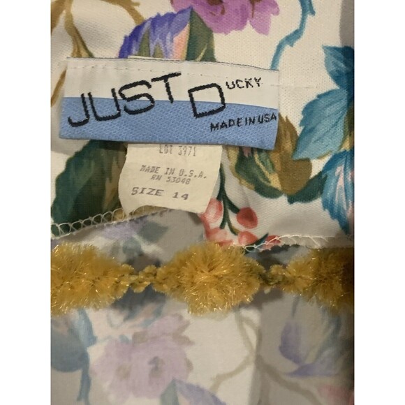 Vintage Just Ducky 80’s Floral Peplum Button Blazer | 14 - Picture 5 of 5